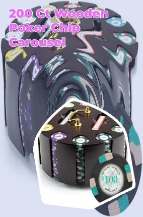 Poker chips and carousel