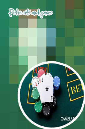 Round poker set